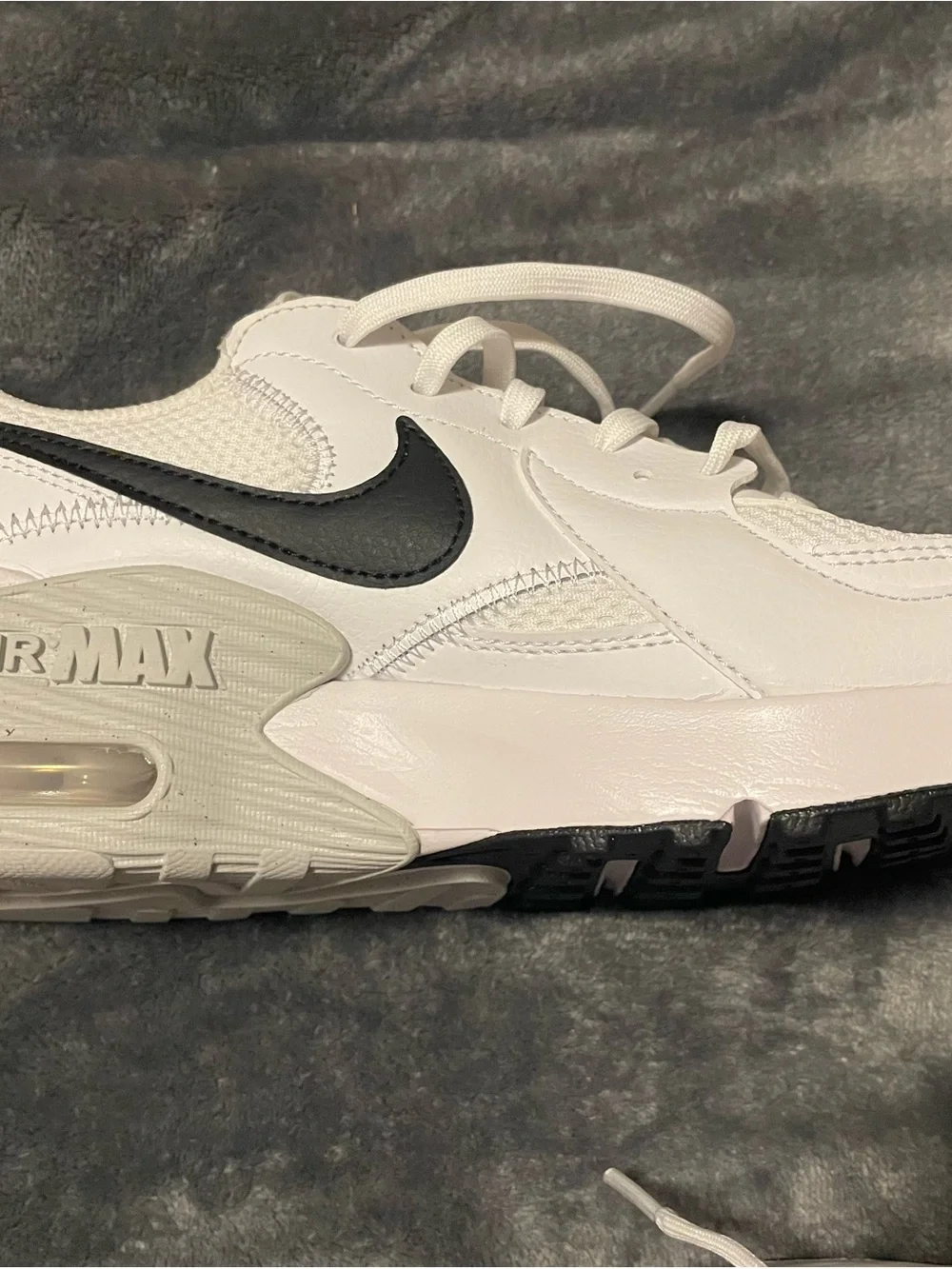 Nike White Sneakers with Black Swoosh